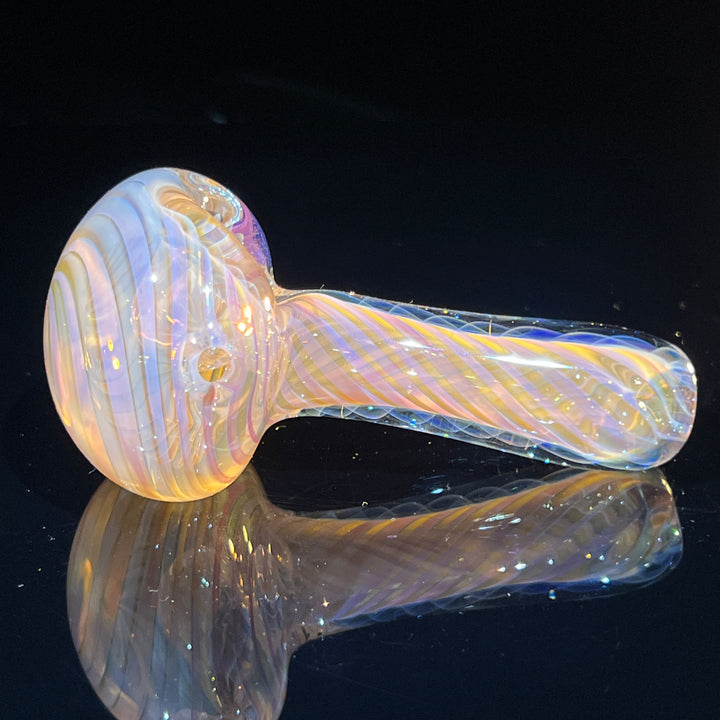 Thick Fume Pipe Pink Slyme Marble Glass Pipe Chuck Glass   