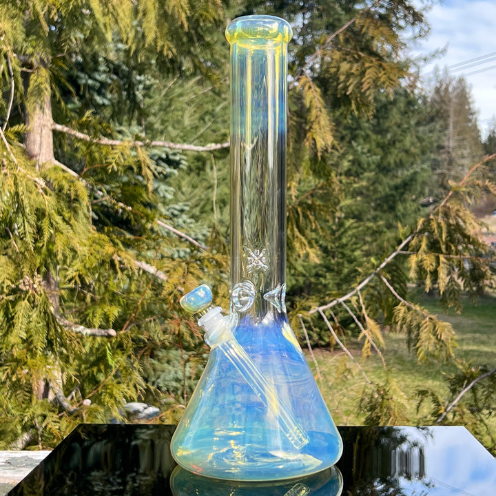 16" Fumed Beaker Bong Glass Pipe Mary Jane's Glass