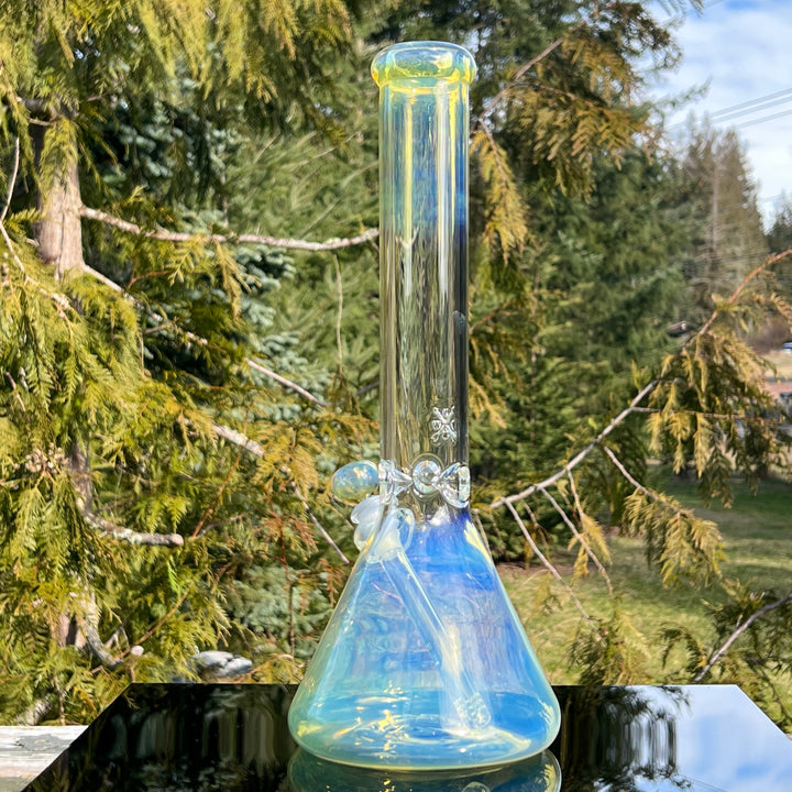 16" Fumed Beaker Bong Glass Pipe Mary Jane's Glass