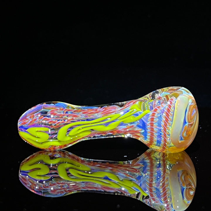 Color Inside Out Spoon Glass Pipe Tiny Mike   