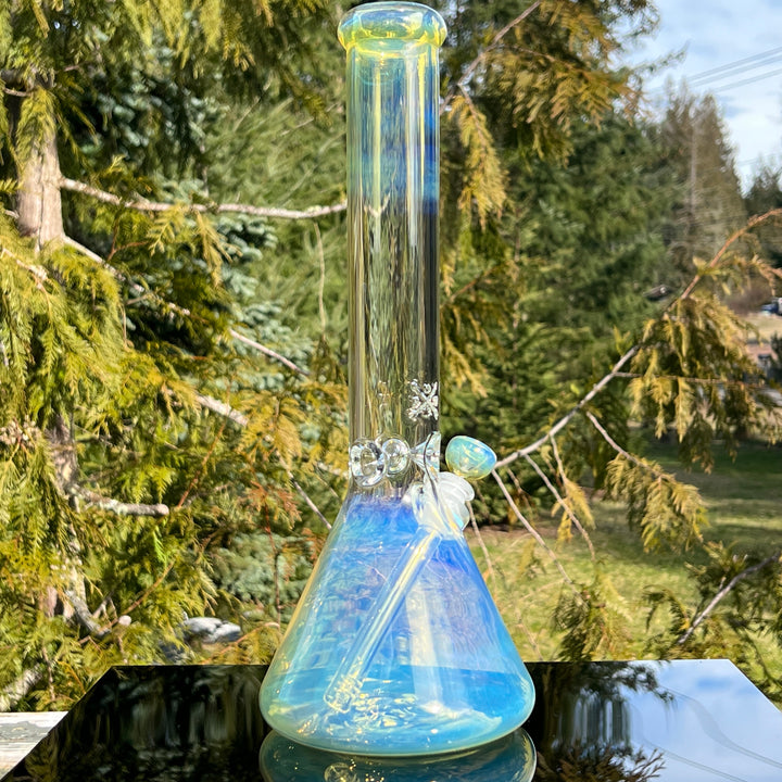 16" Fumed Beaker Bong Glass Pipe Mary Jane's Glass