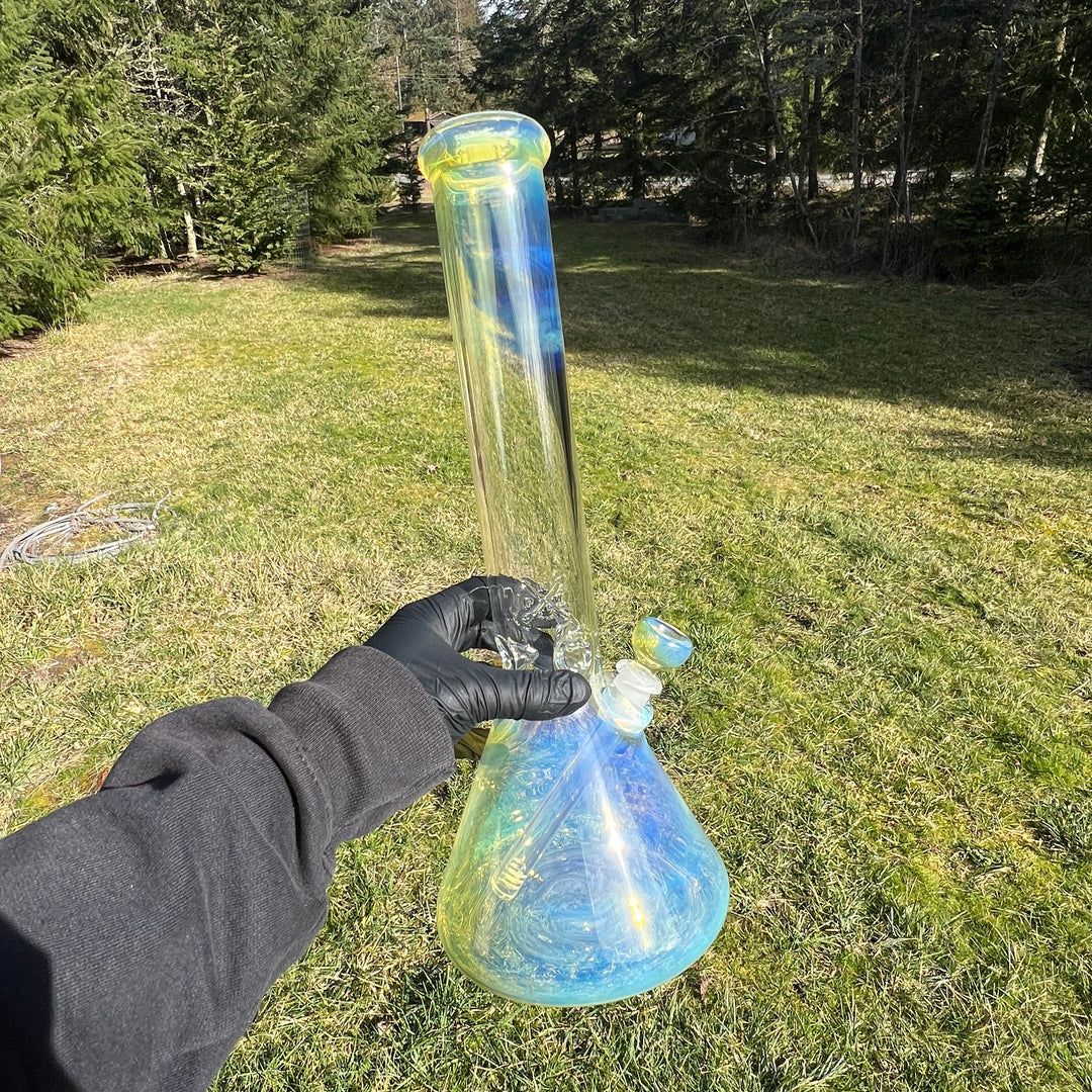 16" Fumed Beaker Bong Glass Pipe Mary Jane's Glass