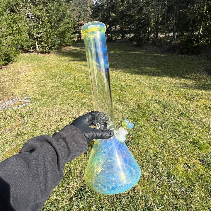 16" Fumed Beaker Bong Glass Pipe Mary Jane's Glass