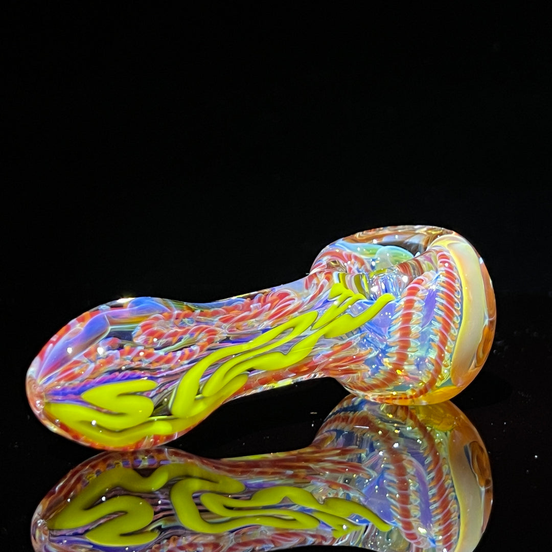 Color Inside Out Spoon Glass Pipe Tiny Mike   