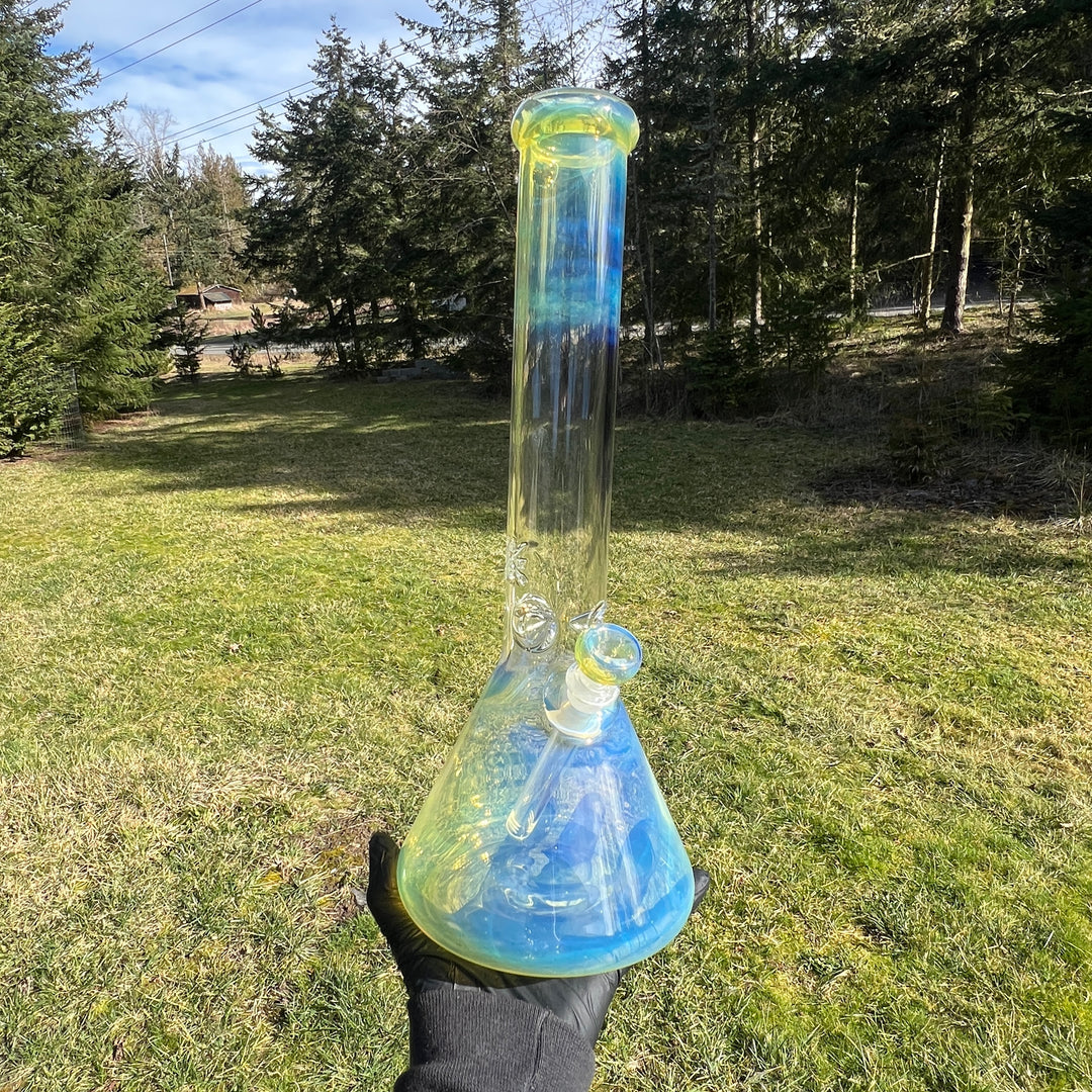 16" Fumed Beaker Bong Glass Pipe Mary Jane's Glass
