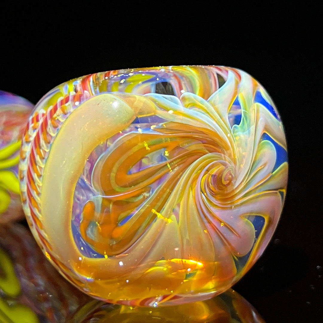 Color Inside Out Spoon Glass Pipe Tiny Mike   