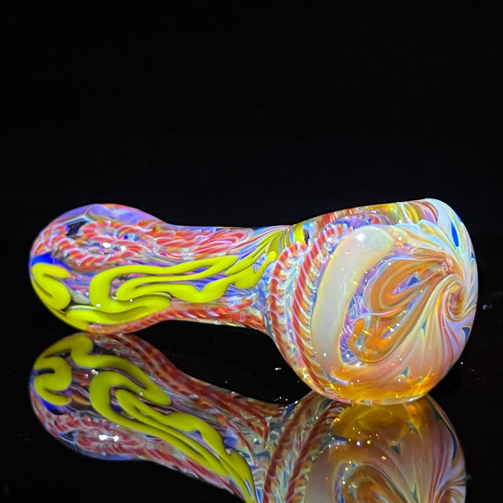 Color Inside Out Spoon Glass Pipe Tiny Mike   