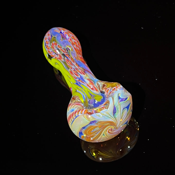 Color Inside Out Spoon Glass Pipe Tiny Mike   