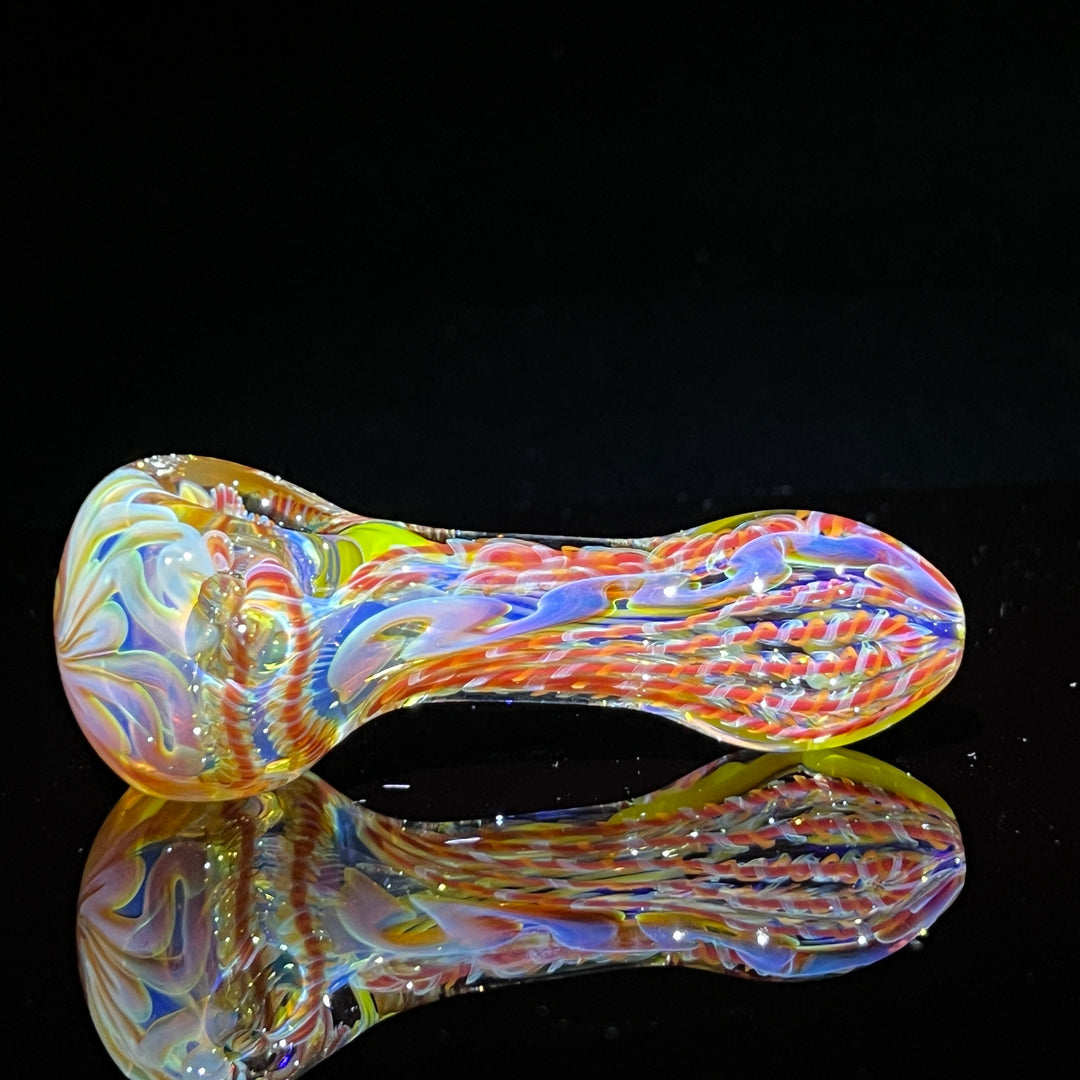 Color Inside Out Spoon Glass Pipe Tiny Mike   