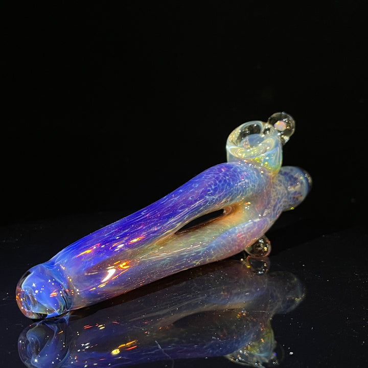 Purple Nebula Space Ray Pipe Glass Pipe Tako Glass   