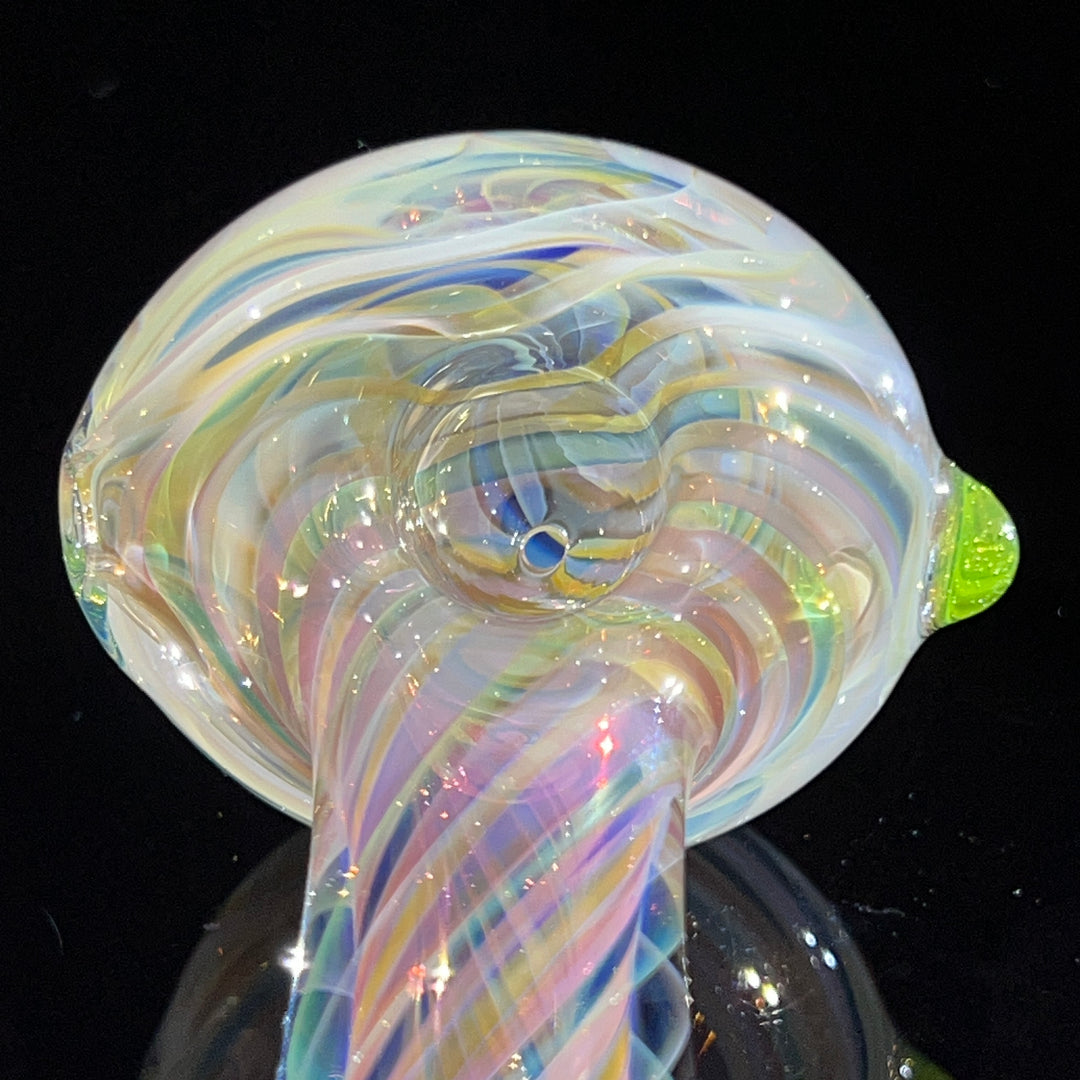 Thick Fume Pipe Green Slyme Marble Glass Pipe Chuck Glass   