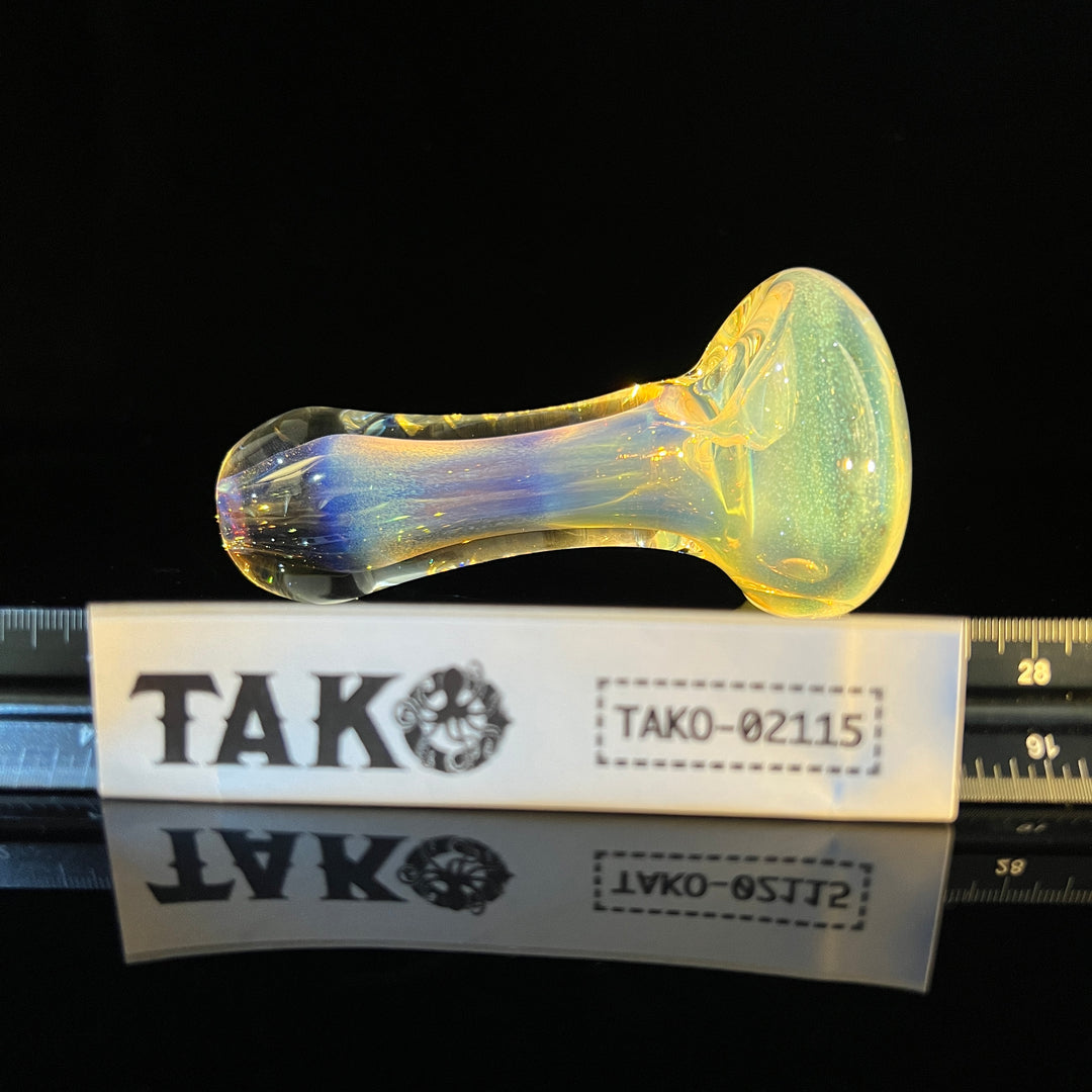Egyptian Glass Gold Fume Pipe Glass Pipe Tako Glass   