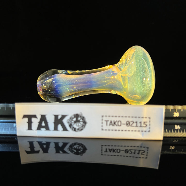 Egyptian Glass Gold Fume Pipe Glass Pipe Tako Glass   