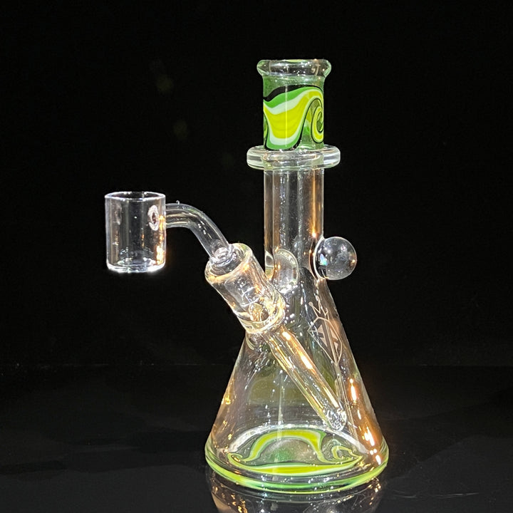 Augy 7" Linework Mini Rig Glass Pipe Augy Glass   