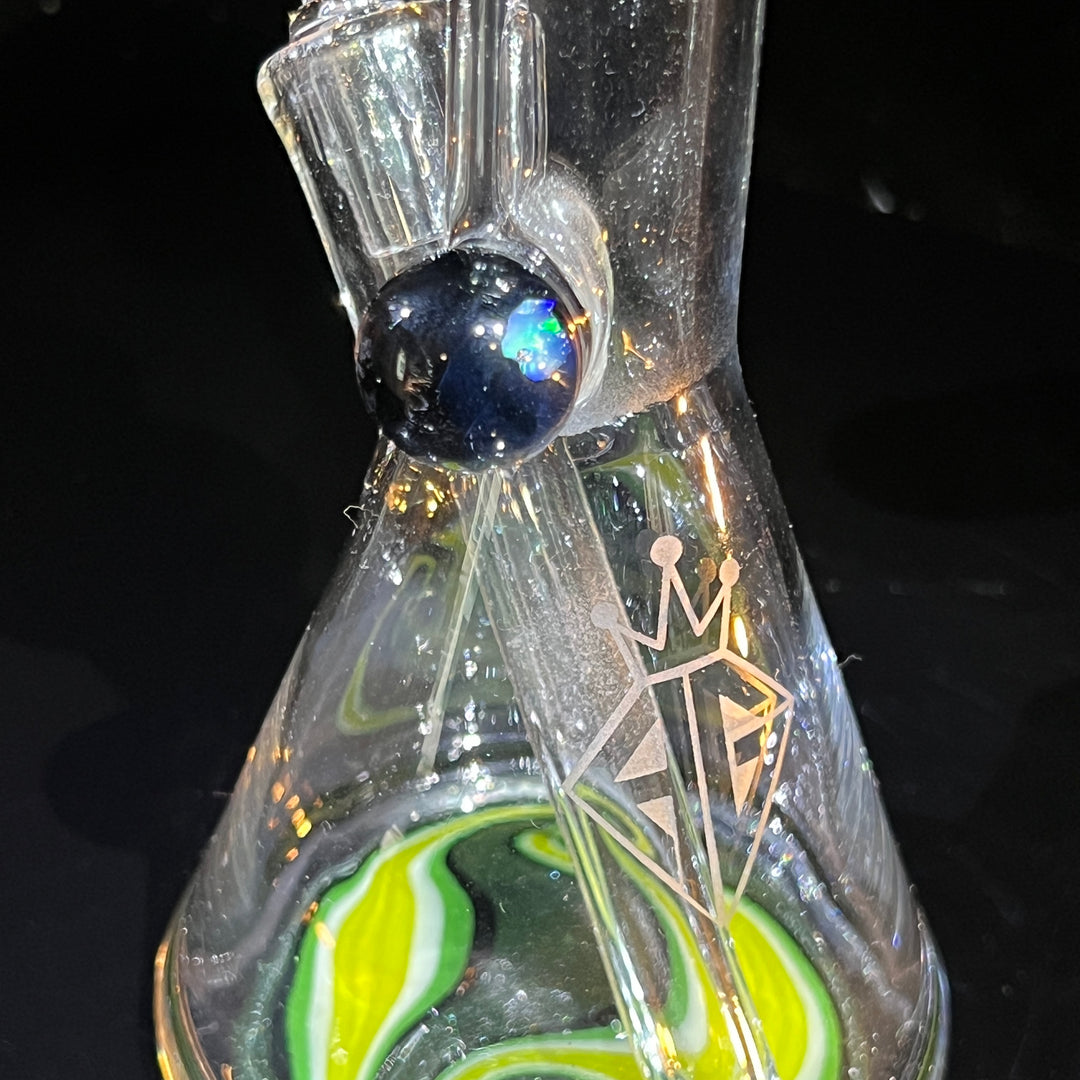 Augy 7" Linework Mini Rig Glass Pipe Augy Glass   