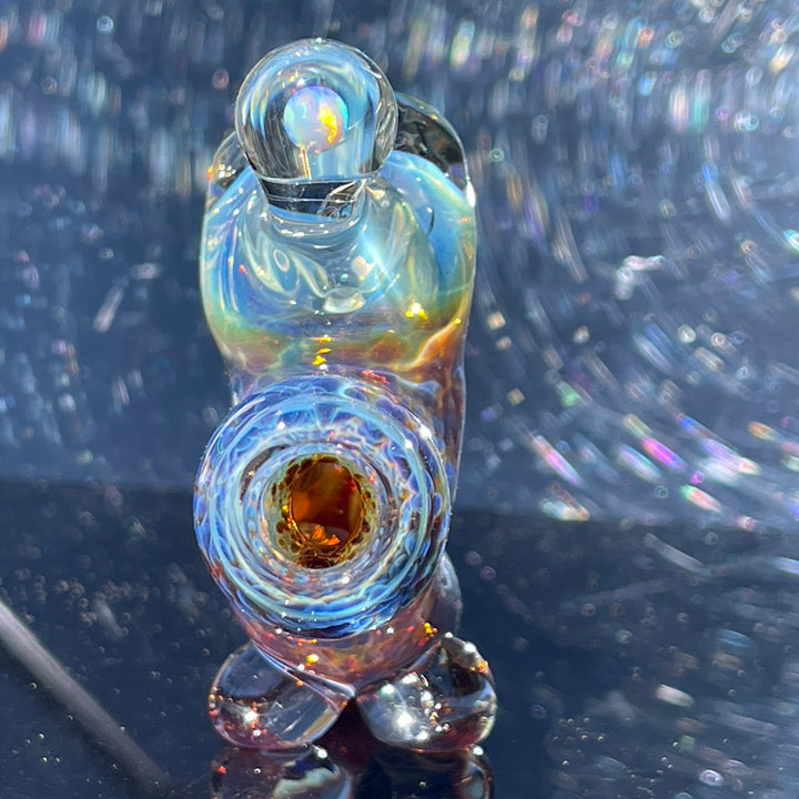 Purple Nebula Space Ray Pipe Glass Pipe Tako Glass   