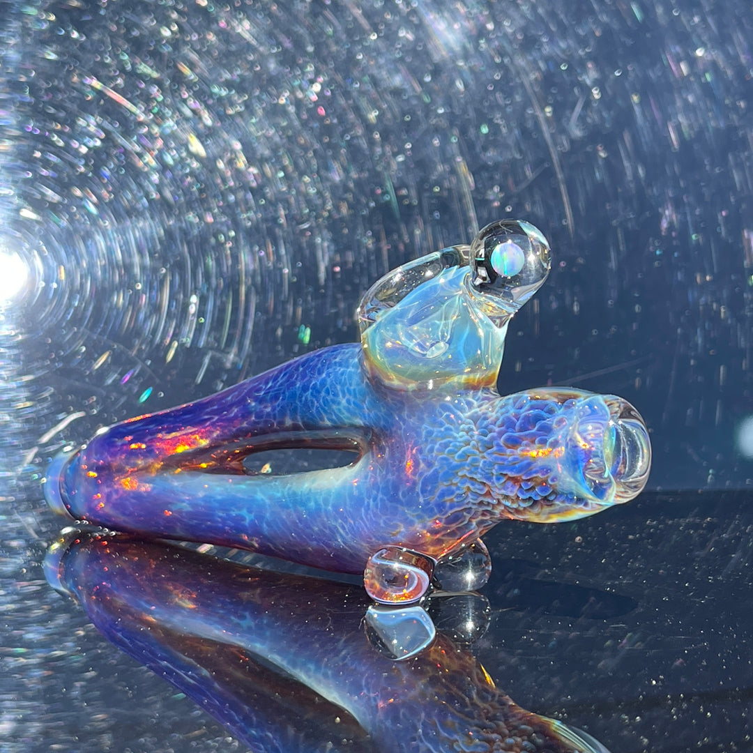 Purple Nebula Space Ray Pipe Glass Pipe Tako Glass   
