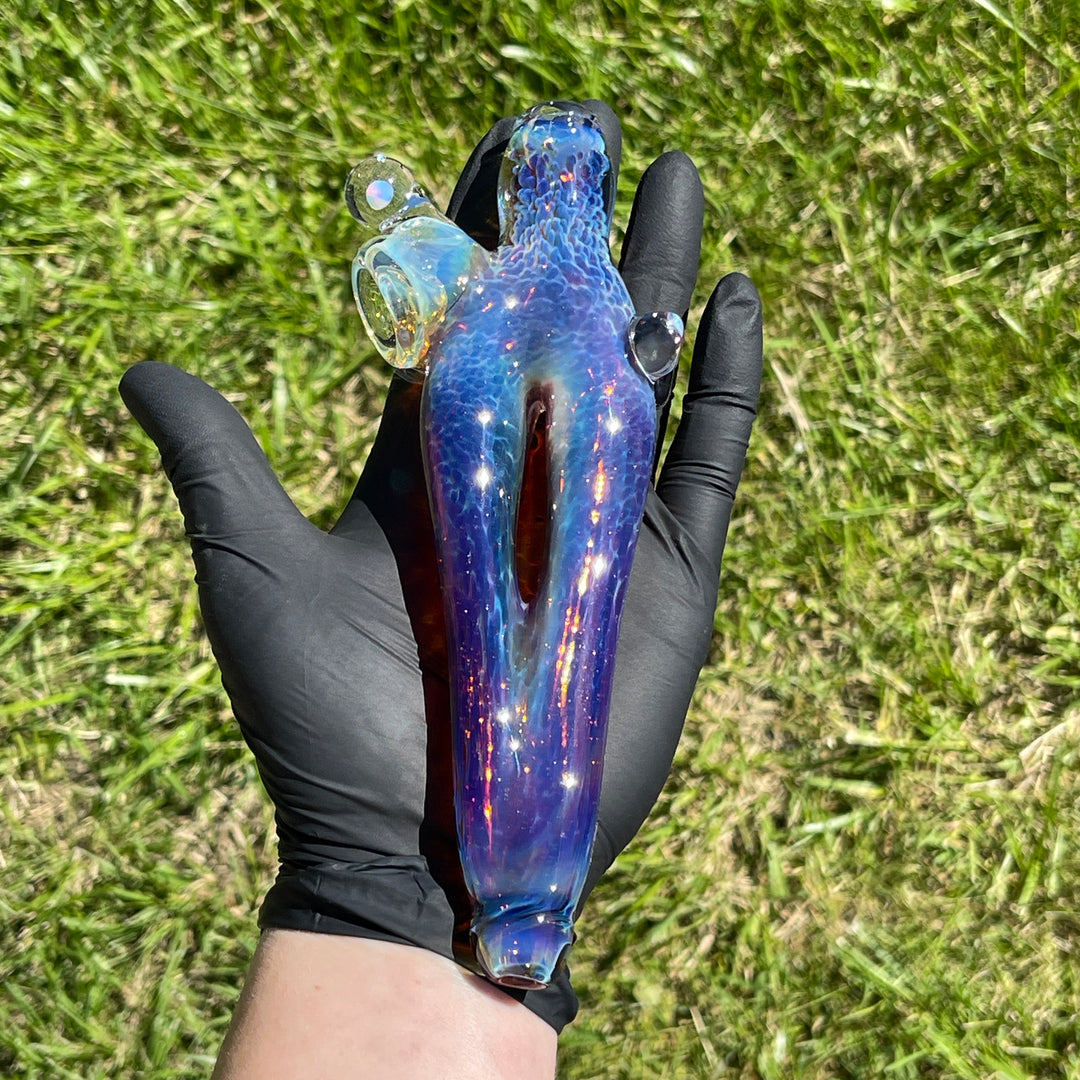 Purple Nebula Space Ray Pipe Glass Pipe Tako Glass   