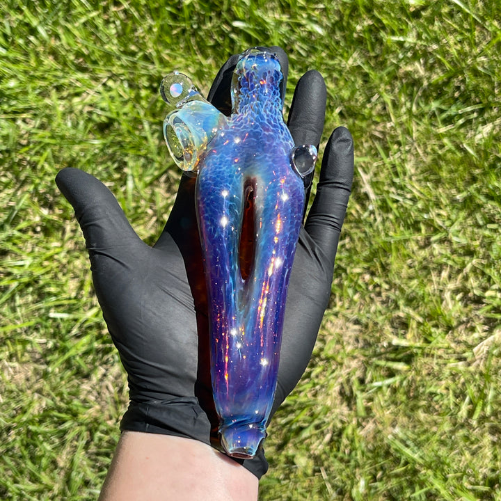 Purple Nebula Space Ray Pipe Glass Pipe Tako Glass   