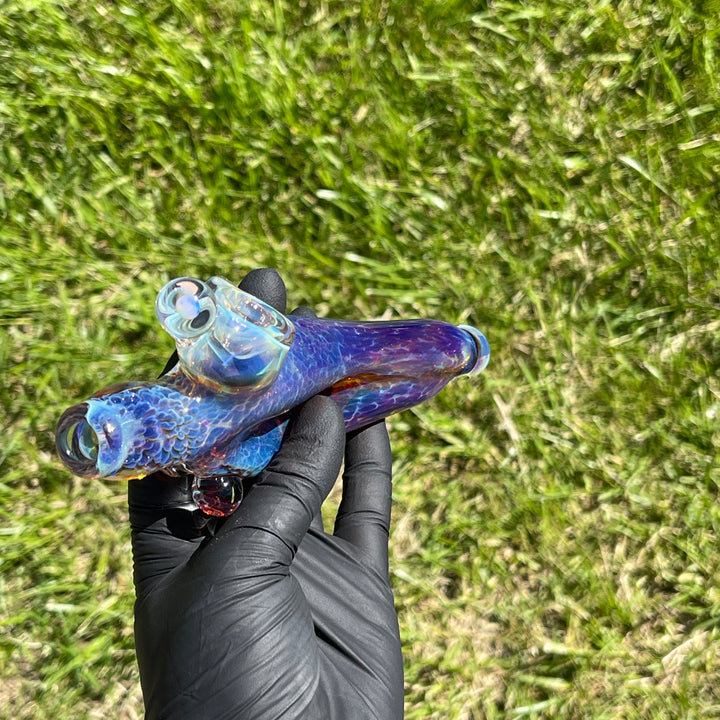 Purple Nebula Space Ray Pipe Glass Pipe Tako Glass   