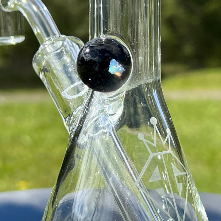 Augy 7" Linework Mini Rig Glass Pipe Augy Glass   