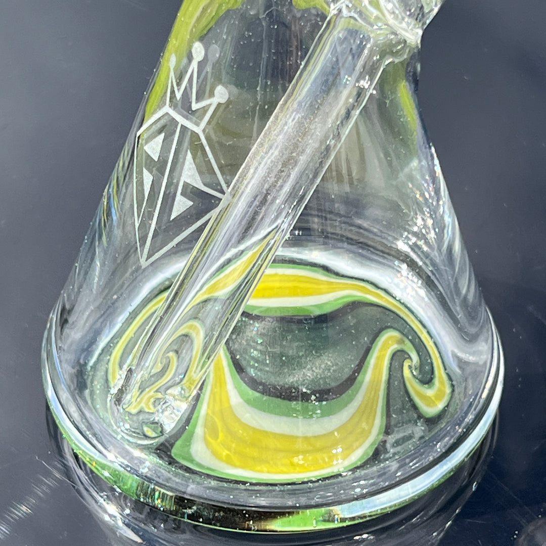 Augy 7" Linework Mini Rig Glass Pipe Augy Glass   