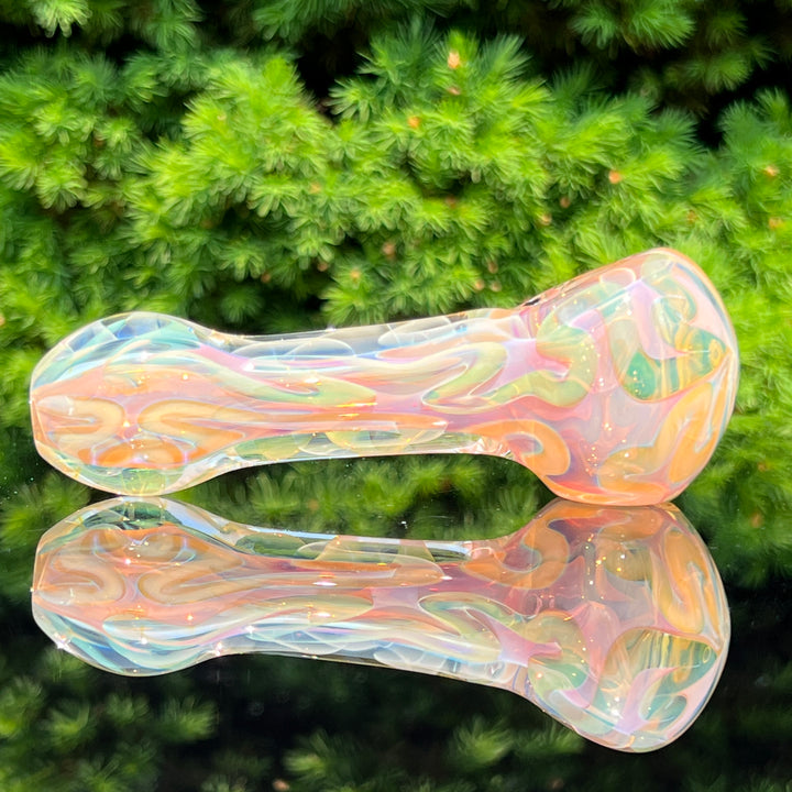 Large Ghost Flame Glass Pipe 7 Glass Pipe Tiny Mike   