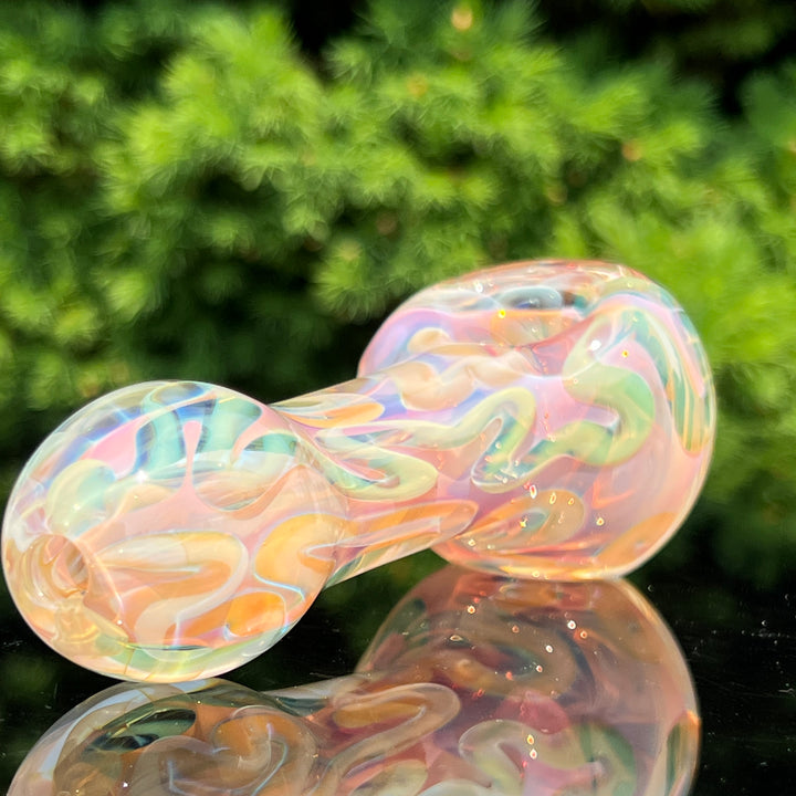 Large Ghost Flame Glass Pipe 7 Glass Pipe Tiny Mike   