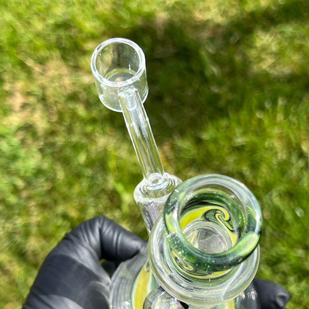 Augy 7" Linework Mini Rig Glass Pipe Augy Glass   