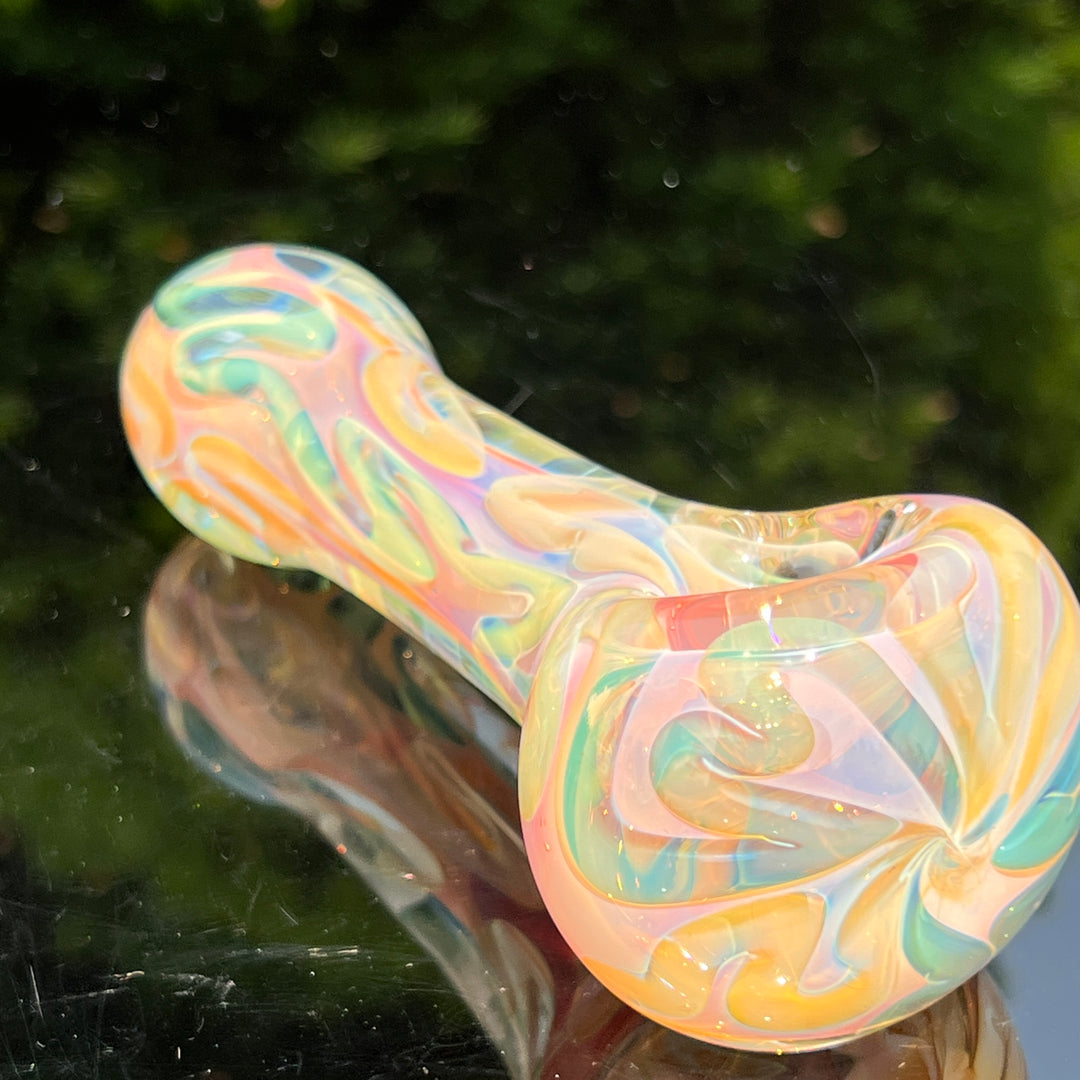 Large Ghost Flame Glass Pipe 7 Glass Pipe Tiny Mike   
