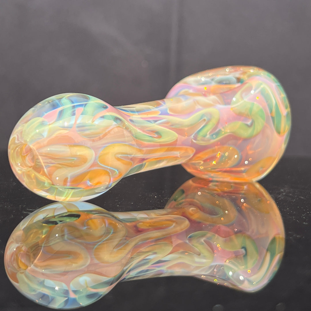 Large Ghost Flame Glass Pipe 7 Glass Pipe Tiny Mike   