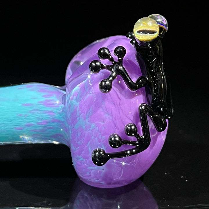 Frozen Explosion Frog Spoon Glass Pipe Beezy Glass   