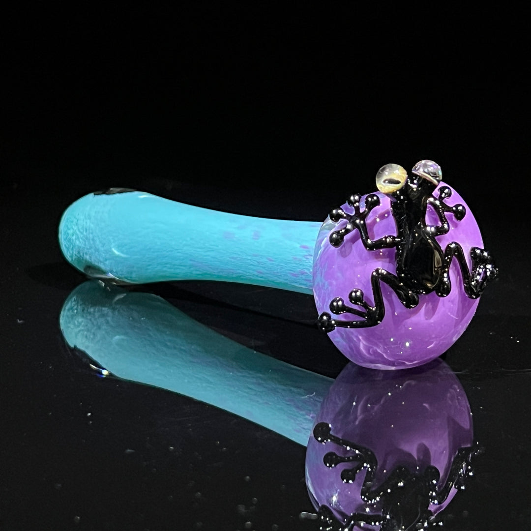 Frozen Explosion Frog Spoon Glass Pipe Beezy Glass   