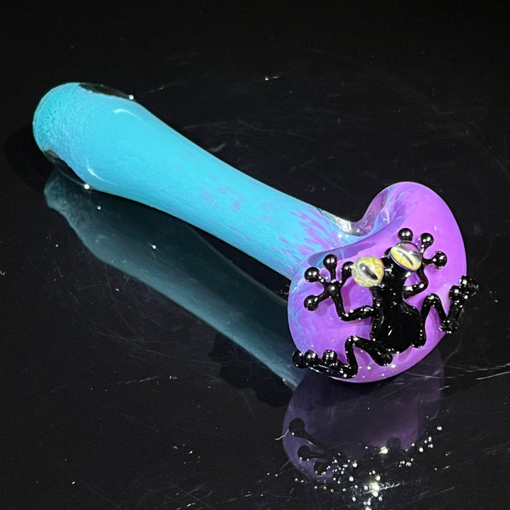 Frozen Explosion Frog Spoon Glass Pipe Beezy Glass   