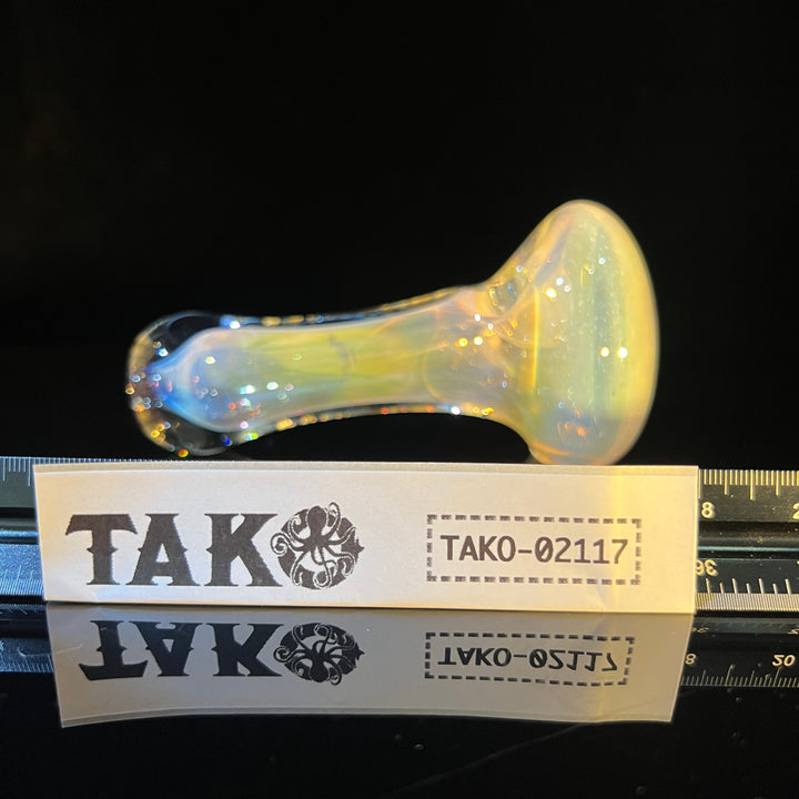 Egyptian Glass Gold Fume Pipe Glass Pipe Tako Glass   