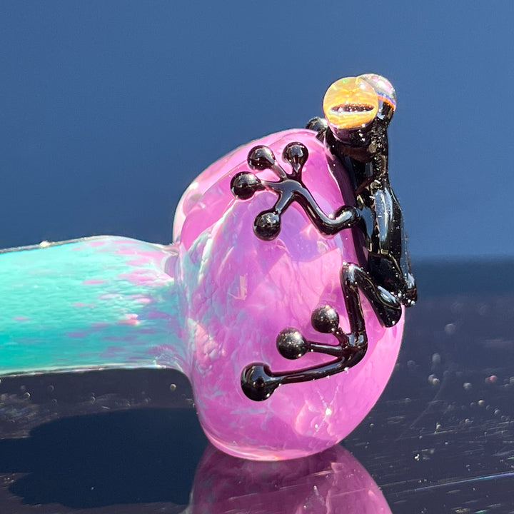 Frozen Explosion Frog Spoon Glass Pipe Beezy Glass   