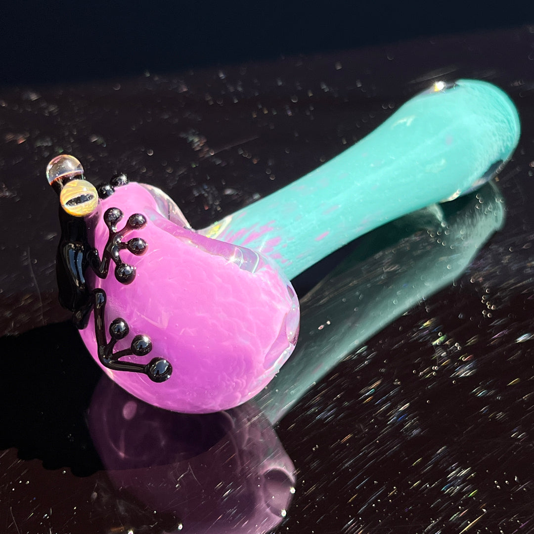 Frozen Explosion Frog Spoon Glass Pipe Beezy Glass   