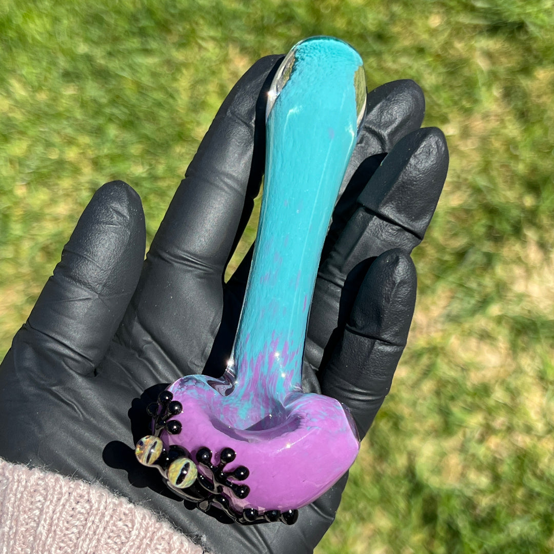 Frozen Explosion Frog Spoon Glass Pipe Beezy Glass   