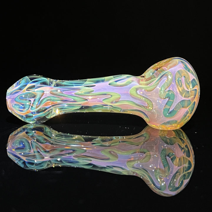 Large Ghost Flame Glass Pipe 9 Glass Pipe Tiny Mike   