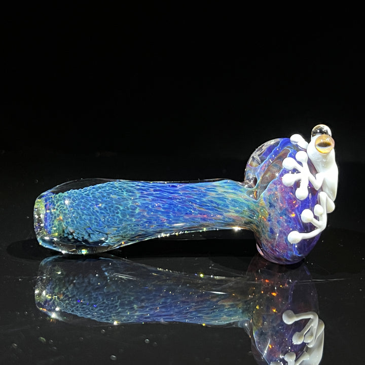 Purple Magic Frog Spoon Glass Pipe Beezy Glass   