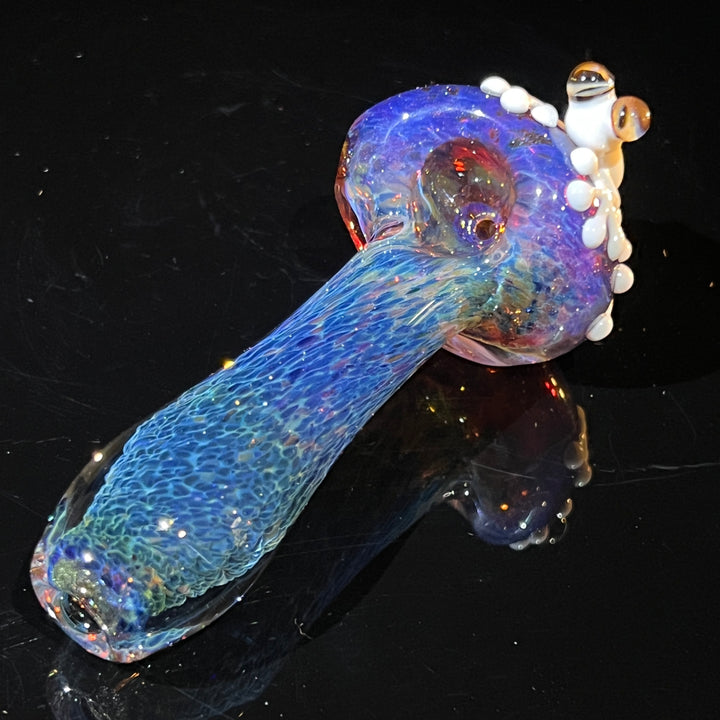 Purple Magic Frog Spoon Glass Pipe Beezy Glass   