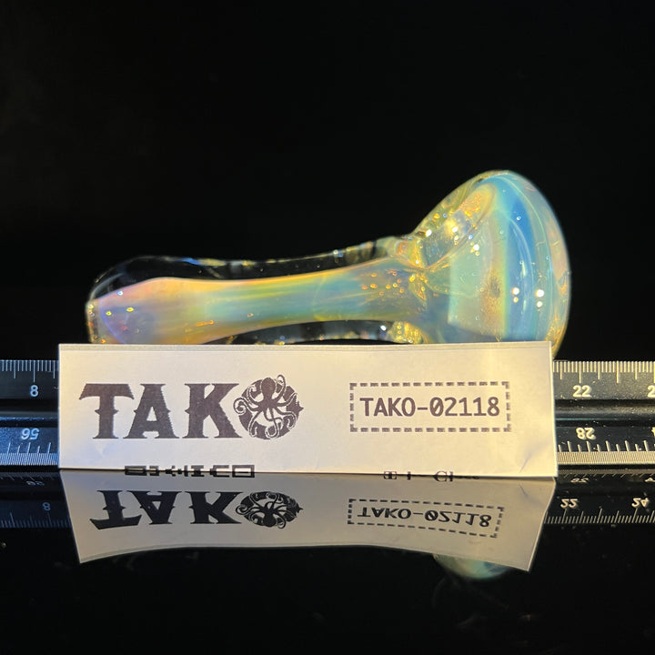 Egyptian Glass Gold Fume Pipe Glass Pipe Tako Glass   