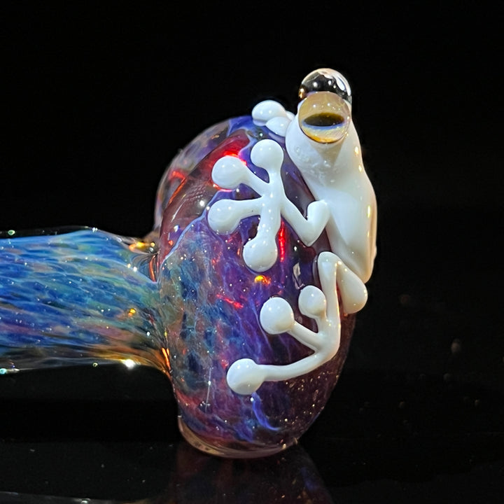 Purple Magic Frog Spoon Glass Pipe Beezy Glass   