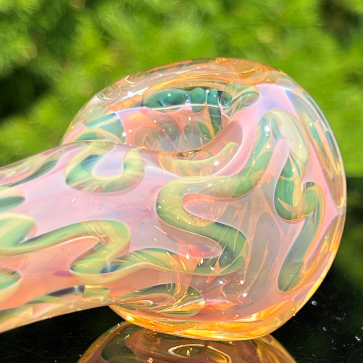 Large Ghost Flame Glass Pipe 9 Glass Pipe Tiny Mike   