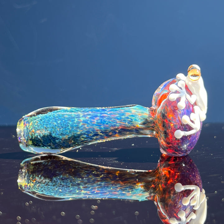 Purple Magic Frog Spoon Glass Pipe Beezy Glass   