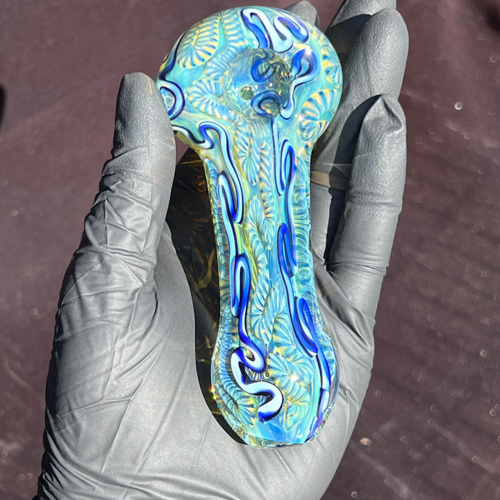 Super Chunky Inside Out Spoon Glass Pipe Tiny Mike   