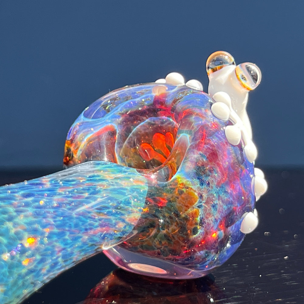 Purple Magic Frog Spoon Glass Pipe Beezy Glass   