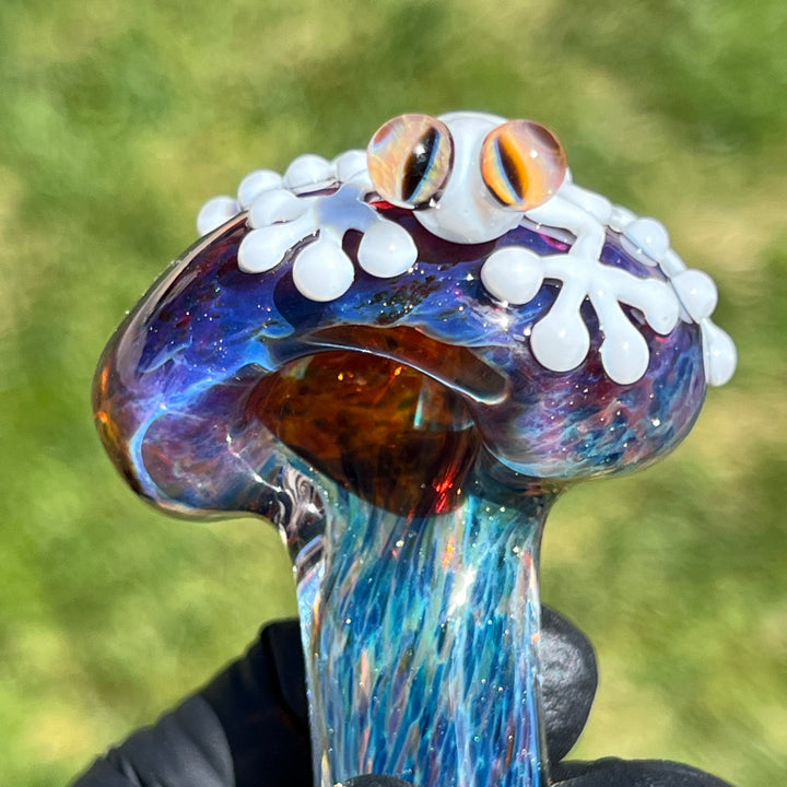 Purple Magic Frog Spoon Glass Pipe Beezy Glass   
