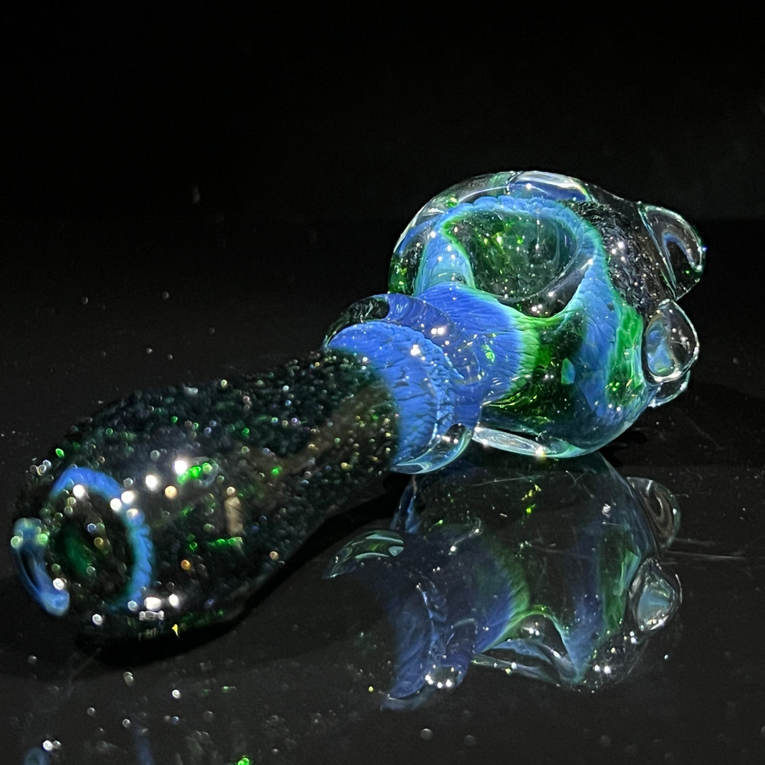 Experimental Green Marble Pipe Glass Pipe Beezy Glass   