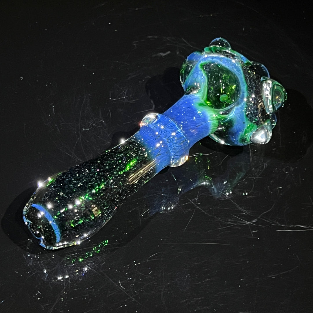 Experimental Green Marble Pipe Glass Pipe Beezy Glass   